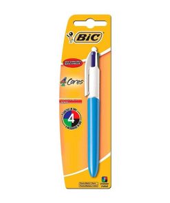 CANETA BIC 4 CORES AZ/VM/PT/VD UN