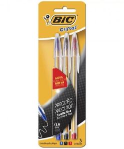 CANETA BIC CRISTAL MED SORT C4 UN