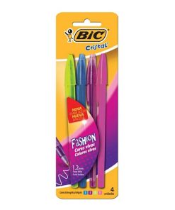 CANETA BIC FASHION C/4UN