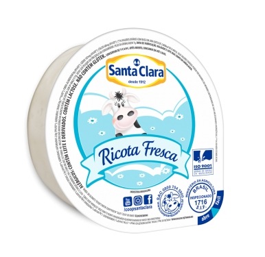 QUEIJO RICOTA FRESCA SANTA CLARA KG