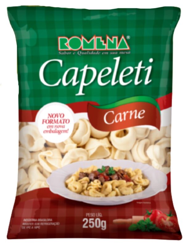 MASSA ROMENA CAPELETTI CARNE 250GR