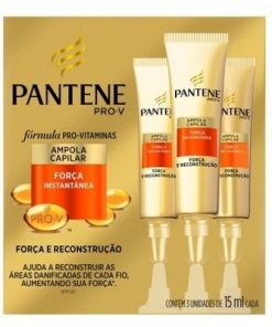AMPOLA PANTENE 15ML C/3 FORCA RECONS UN