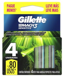 CARGA GILLETTE MACH3 SENSITIVE L4P3 UN