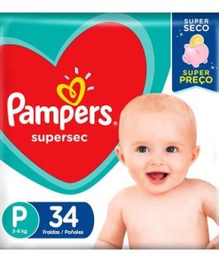 FRALDA PAMPERS SUPERSEC P 34UN