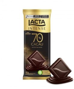 CHOCOLATE LACTA INTENSE 70PC CACAU 85GR