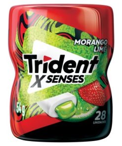 CHICLE TRIDENT MORANGO LIME ZA PT 54G