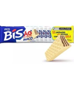 CHOCOLATE WAFER LACTA BISAO BRANC 201,6G
