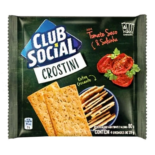 BISCOITO CLUB SOCIAL CROSTINI TOM SALS80 BISCOITO CLUB SOCIAL CROSTINI TOM SALS80