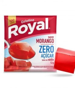 GELATINA ROYAL ZERO ACUCAR MORANGO 12GR