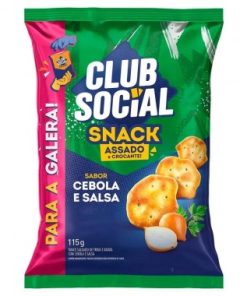 SALG CLUB SOCIAL SNACK CEBOLA SALSA 115G