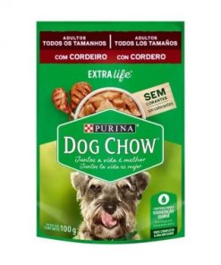 RACAO DOG CHOW CORDEIRO AO MOLHO SHT100G