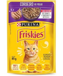 RACAO FRISKIES CORDEIRO AO MOLHO SHT 85G