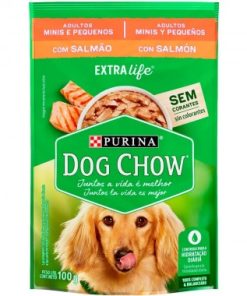 RACAO DOG CHOW ADULTO  R PEQ SALMAO 100G
