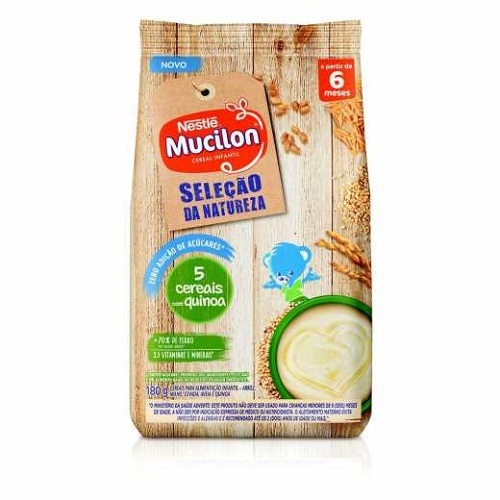 MINGAU MUCILON NESTLE 5 CEREAIS QUIN180G