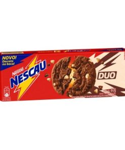 BISCOITO NESTLE COOKIES NESCAU DUO 60GR