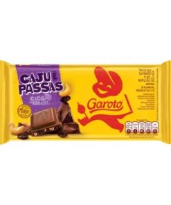 CHOCOLATE GAROTO CAJU E PASSAS 80GR