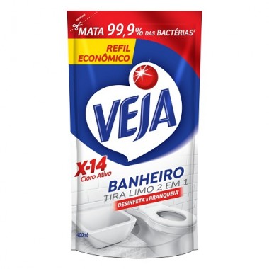 TIRA LIMO VEJA X14 BANHEIRO REFIL 400G