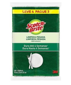 ESPONJA SCOTCH BRITE LIMP PESADA LV4 PG3