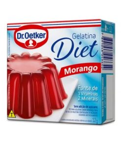 GELATINA DR OETKER DIET MORANGO 12GR