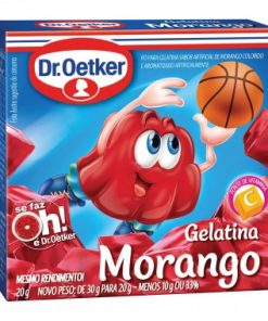 GELATINA DR OETKER MORANGO 20GR