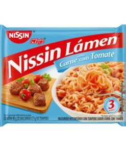MASSA INST NISSIN CARNE E TOMATE 85GR