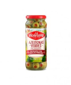 AZEITONA LA VIOLETERA RECH PIMENTA  200G