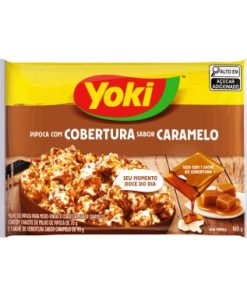 PIPOCA MICRO YOKI COBERT CARAMELO 160GR