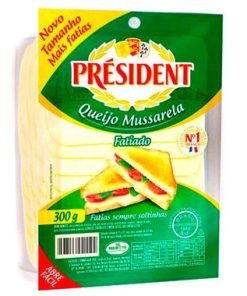 QUEIJO MUSSARELA PRESIDENT FAT 300G