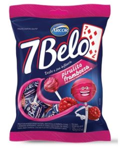 PIRULITO ARCOR 7 BELO FRAMBOESA 120g