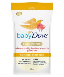 SABONETE LIQ DOVE BABY HIDR GLIC RF 180M