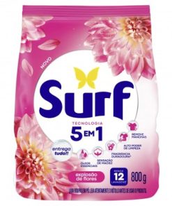 DETERGENTE PO SURF ROSA E FLOR 800GR