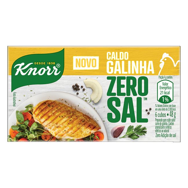 CALDO KNORR GALINHA SEM SAL 48GR