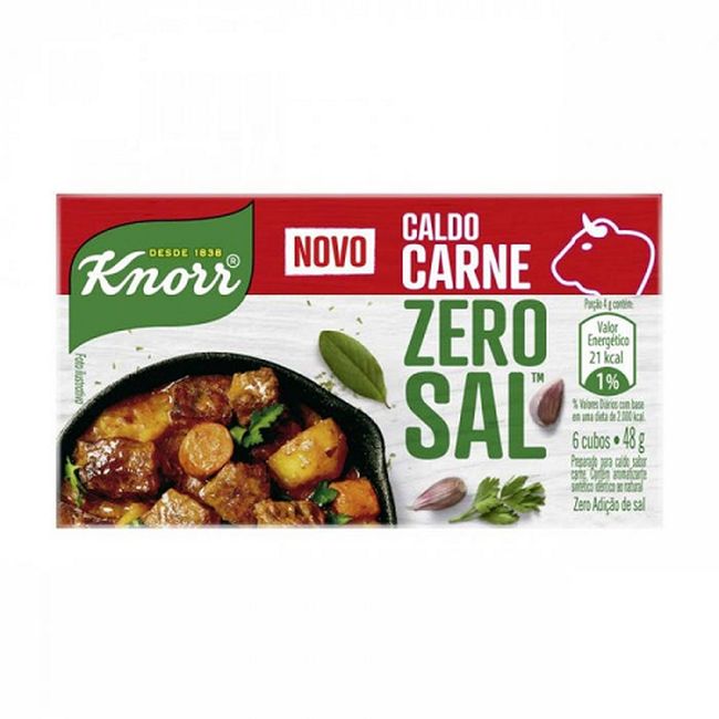 CALDO KNORR CARNE SEM SAL 48GR