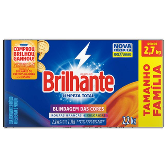 DETERGENTE PO BRILHANTE LIMP TOT 2,2KG