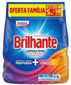 DETERGENTE PO BRILHANTE LIMP TOTAL 4KG