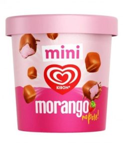 SORVETE KIBON POTE MINI MORANGO 228ML
