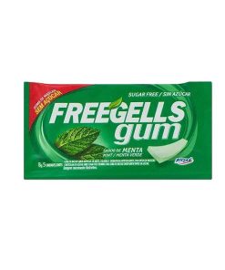CHICLE FREEGELLS GUM MENTA 8GR