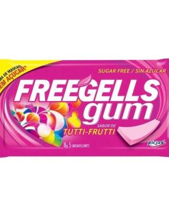 CHICLE FREEGELLS GUM TUTTI FRUTI 8GR