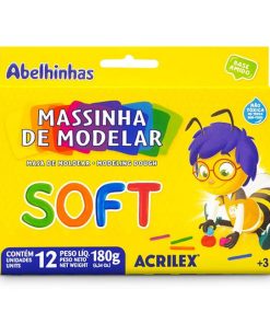 MASSA MODELAR ACRILEX SOFT 12 CORES