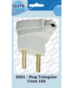 PLUG TRIANGULAR 10 AMP CINZA NBR UN