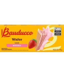 BISCOITO BAUDUCCO WAFER MORANGO 140GR