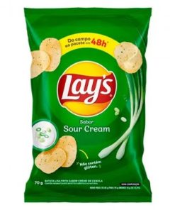CHIPS LAYS SOUR CREAM 70G