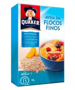 AVEIA QUAKER FLOCOS FINOS 165GR