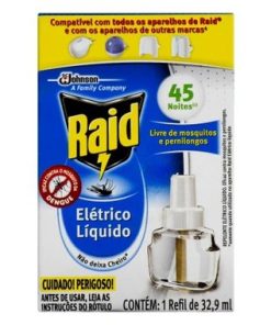 REPELENTE ELETR LIQ RAID 45NT 32,9ML