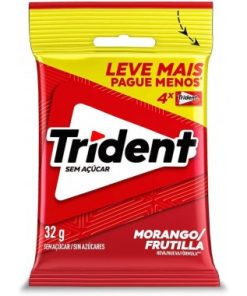 CHICLE TRIDENT MORANGO SM 32G