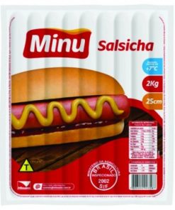 SALSICHA MINU 25CM PCT 2KG