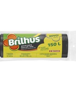 SACO LIXO BRILHUS 150L UN