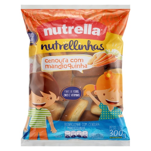 PAO NUTRELLA NUTRELLINHAS CENO/MAND 300G PAO NUTRELLA NUTRELLINHAS CENO/MAND 300G
