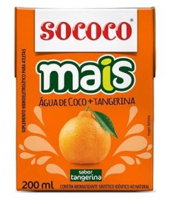AGUA DE COCO SOCOCO MAIS TANGERINA 200GR