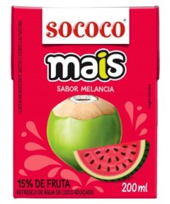 AGUA DE COCO SOCOCO MAIS MELANCIA 200ML